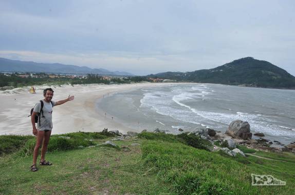 Praia da Ferrugem, a mais famosa de  Garopaba, no litoral sul de Santa Catarina